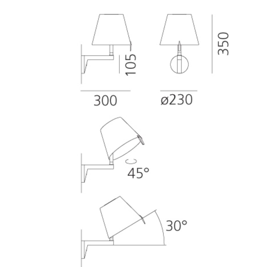 MELAMPO PARETE CON INTERR. ARTEMIDE.