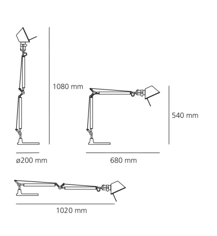 TOLOMEO MINI ALUMINIUM BODY ARTEMIDE.