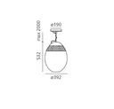 INCALMO SUSPENSION/LED S DIM.BL + INCALMO CRISTAL ARTEMIDE.