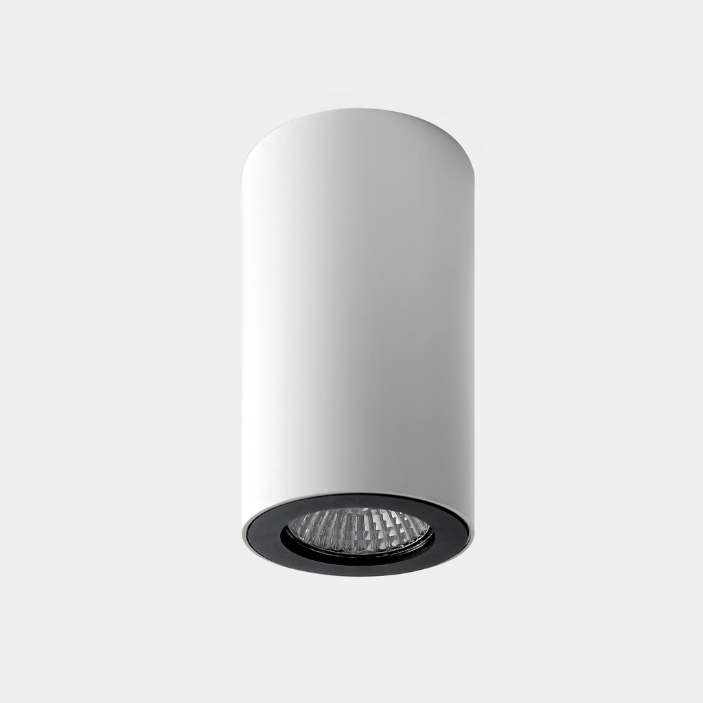 APLIQUE MOD. PIPE 1xGU10 BLANCO/NEGRO