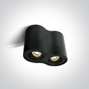 APLIQUE TECHO CIL. 2xGU10 MAX.10W IP20 ONE LIGHT.