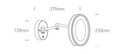 ESPEJO APLIQUE PARED CIRC. LED 7W 4000K IP20 ONE LIGHT.