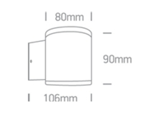 APLIQUE PARED CIRC. LED 6W 3000K IP54 ONE LIGHT.