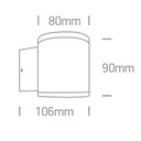 APLIQUE PARED CIRC. LED 6W 3000K IP54 ONE LIGHT.