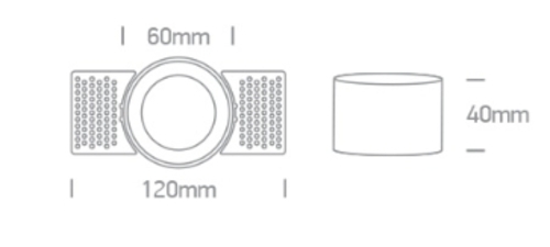 DOWNLIGHT TRIMLESS CIRC. 1xGU10 MAX.10W IP20 ONE LIGHT.