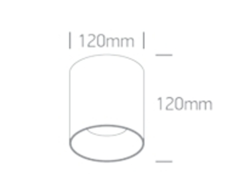 APLIQUE TECHO CIRC. LED 25W 3000K IP20 ONE LIGHT.