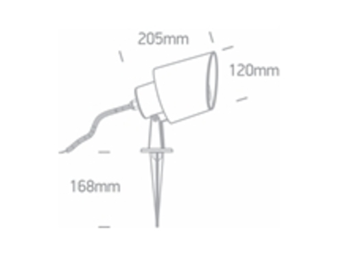PROYECTOR GARDEN SPOT 1xE27 MAX.10W IP65 ONE LIGHT.