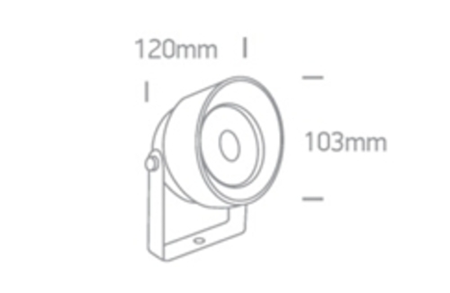 PROYECTOR GARDEN SPOT LED 2x6W 3000K IP65 ONE LIGHT.
