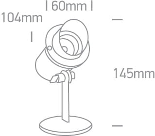 PROYECTOR GARDEN SPOT LED 3W 4000K IP68 ONE LIGHT.