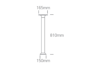 BOLARDO CIRC. LED 6,5W 3000K IP54 ONE LIGHT.
