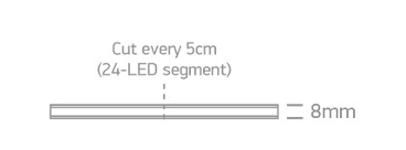 CINTA LED 4W/m 2700K IP20 DIM. 5MTS ONE LIGHT.