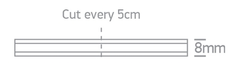 CINTA LED 500CM 8W/m 2700K IP20 DIM. ONE LIGHT.