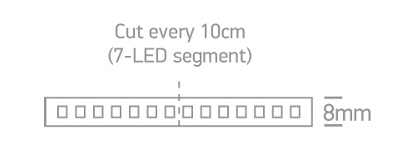 CINTA LED 500CM 4,8W/m 2200K IP20 DIM. ONE LIGHT.