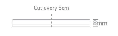 CINTA LED 500CM 8W/m 3000K IP20 DIM. ONE LIGHT.