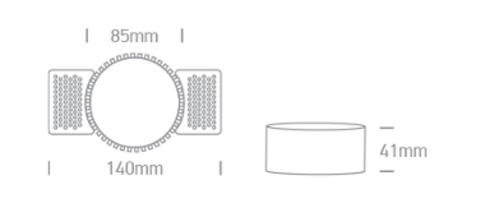 REFLECTOR TRIMLESS GU10 10W DARK LIGHT S/ REFLECTOR ONE LIGHT.