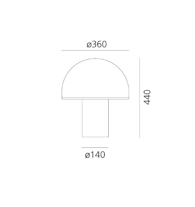 ONFALE T GRANDE E14 18W ARTEMIDE.