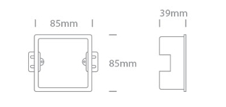 WALL RECESED BOX FOR 68006N ONE.