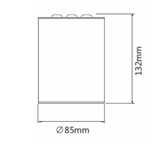 APLIQUE TECHO LED 26w 3000k 40° CRI90 NO DIM. RIO.