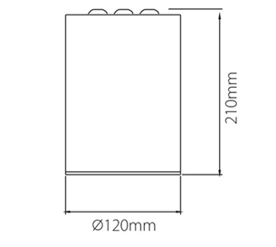 APLIQUE TECHO LED 43w 3000k 24° CRI90 NO DIM. RIO.