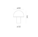 ONFALE T MEDIO 2xE14  ARTEMIDE.