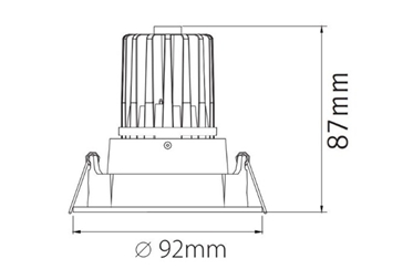 DOWNLIGHT CIRC. 1xGU10 IP20 RIO.