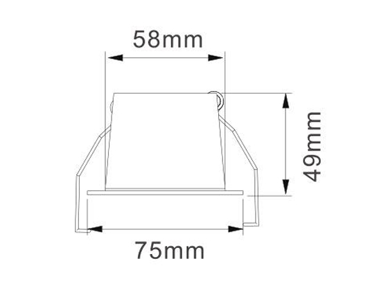 DOWNLIGHT 4W 2700K IP20 HYBRID RIO.