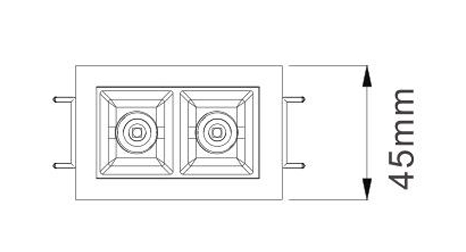 DOWNLIGHT 4W 2700K IP20 HYBRID RIO.