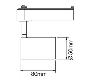 SPOT P/RIEL LED 9W 2700K 24° CRI90 RIO.