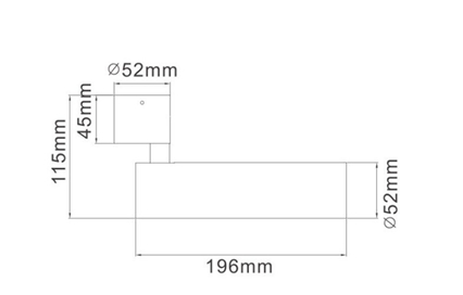PROYECTOR LED 13W 3000K 24° CRI90 IP20 CIGAR RIO