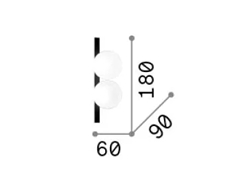 APLIQUE PARED LED 6W 3000K 120° CRI>90 IP20 PING PONG AP2.