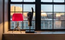 LAMAPRA DE MESA 1xE27 LUMIERE PICCOLA CHAMPAGNE/CEREZA FOSCARINI