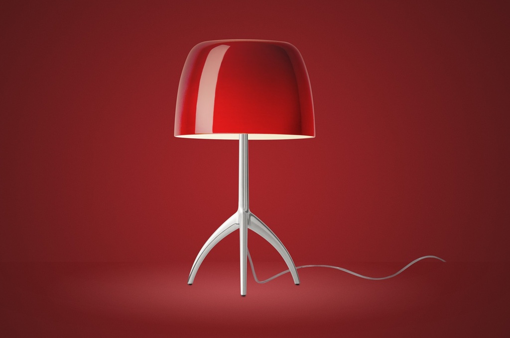LAMAPRA DE MESA 1xE27 LUMIERE PICCOLA CHAMPAGNE/CEREZA FOSCARINI