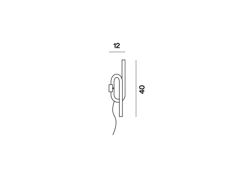 APLIQUE DE PARED TOBIA NEGRO FOSCARINI.