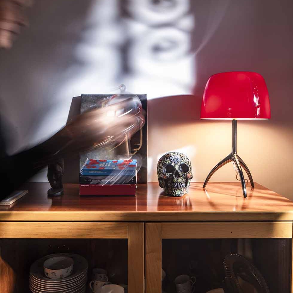LAMAPRA DE MESA 1xE14 LUMIERE PICCOLA CEREZA FOSCARINI