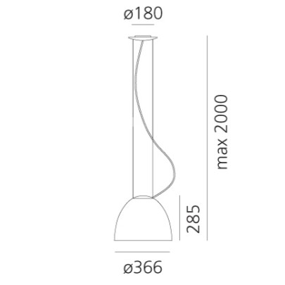 COLGANTE LAMP HALOG. NUR MINI ARTEMIDE.