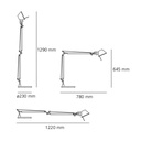 TOLOMEO TABLE NEGRO BODY ARTEMIDE.