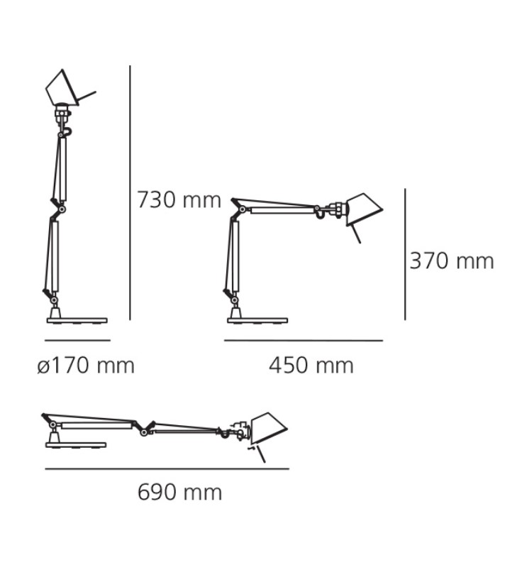 TOLOMEO MICRO ALUMINIUM ARTEMIDE.