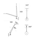 APLIQUE PARED LED 6W DEMETRA MICRO PARETTE ARTEMIDE.