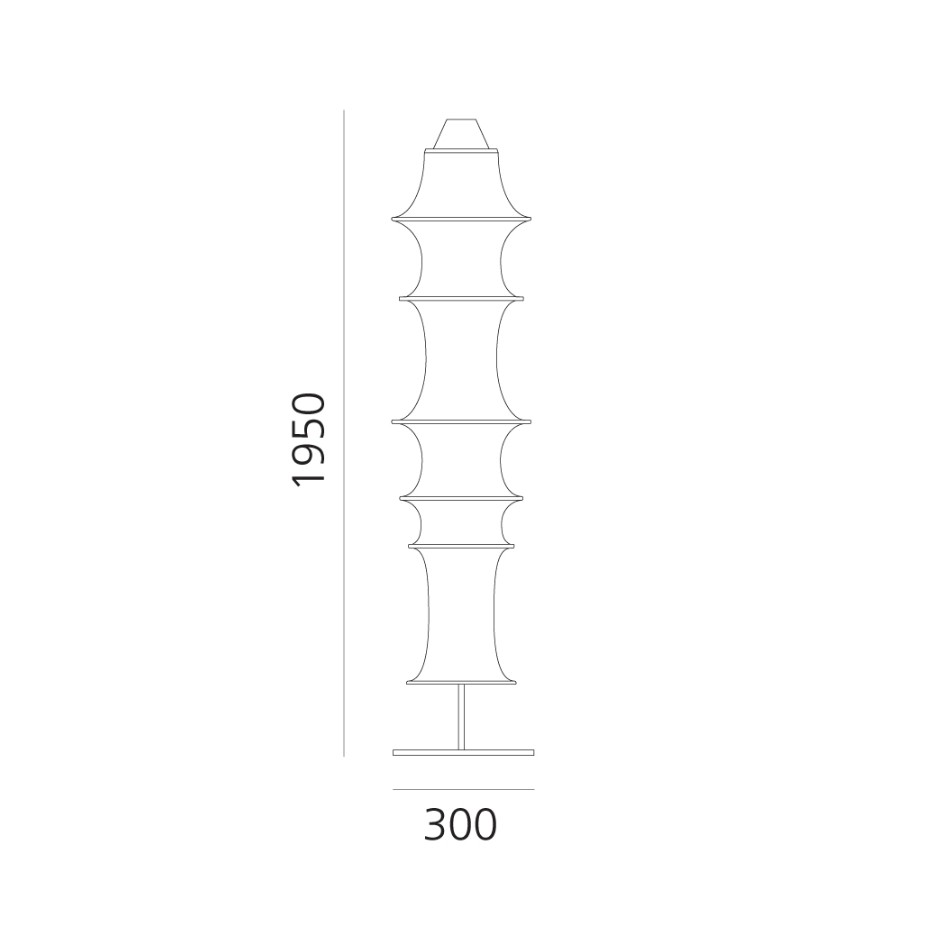 LAMPARA DE PIE FALKLAND ARTEMIDE.