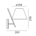 APLIQUE PARED LA PETITE PARETE ARTEMIDE.