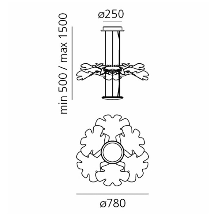 COLGANTE CHLOROPHILIA APP ARTEMIDE.