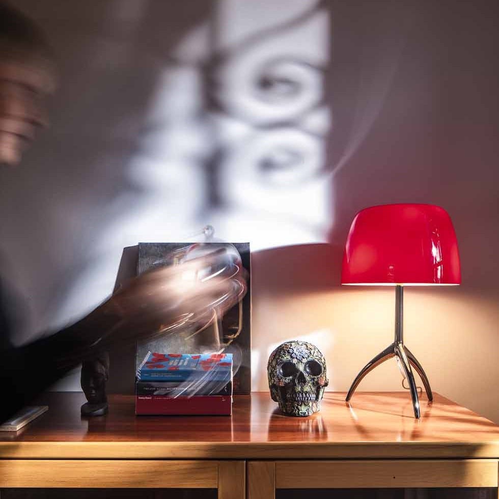 LAMAPRA DE MESA 1xE14 LUMIERE PICCOLA CEREZA FOSCARINI