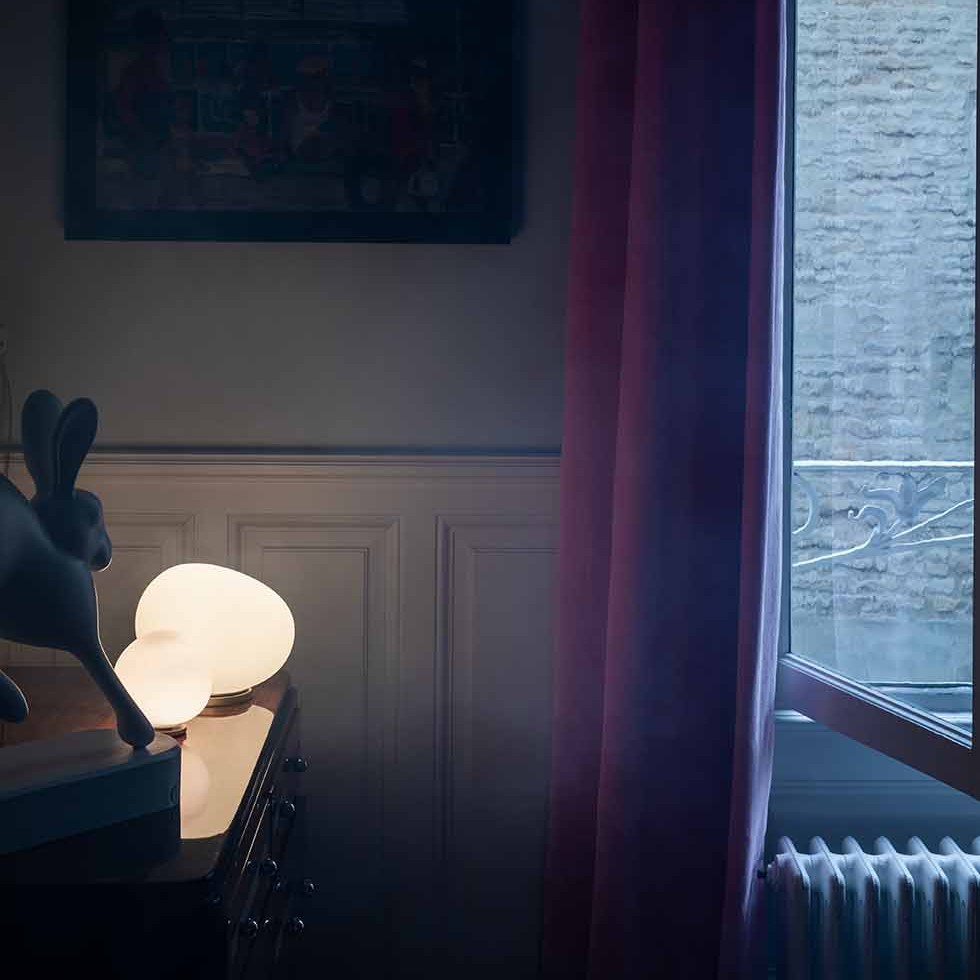 LAMPARA DE MESA 1xE27 GREGG MEDIA FOSCARINI.