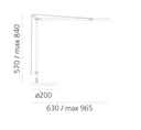 DEMETRA TABLE 2700K 8W BODY NEGRO MATE ARTEMIDE.