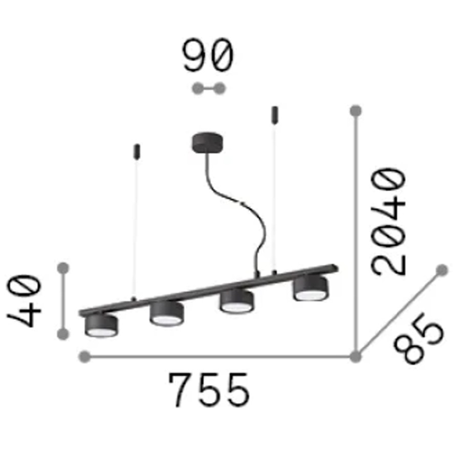COLGANTE MINOR LINEAR SP4 TRIOS LIGHTING.