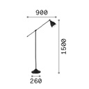 LAMPARA DE PIE NEWTON PT1 TRIOS LIGHTING.