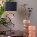 PANTALLA LIVIGNO ANTHRACITE CILINDRICA 25*25*18cm LL.