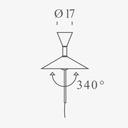 APLIQUE PARED LAMPE DE MARSEILLE MINI NEMO.