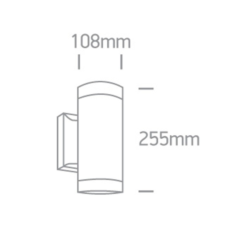 APLIQUE PARED CIL. 2xPAR 30 75W IP54 | Tienda Online Trios Lighting