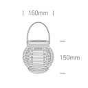 LAMPARA TIPO CANDLE IN BASKET PILAS 2xC ONE LIGHT.